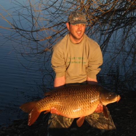 My mate Dave with a big carp My mate Dave with a big carp